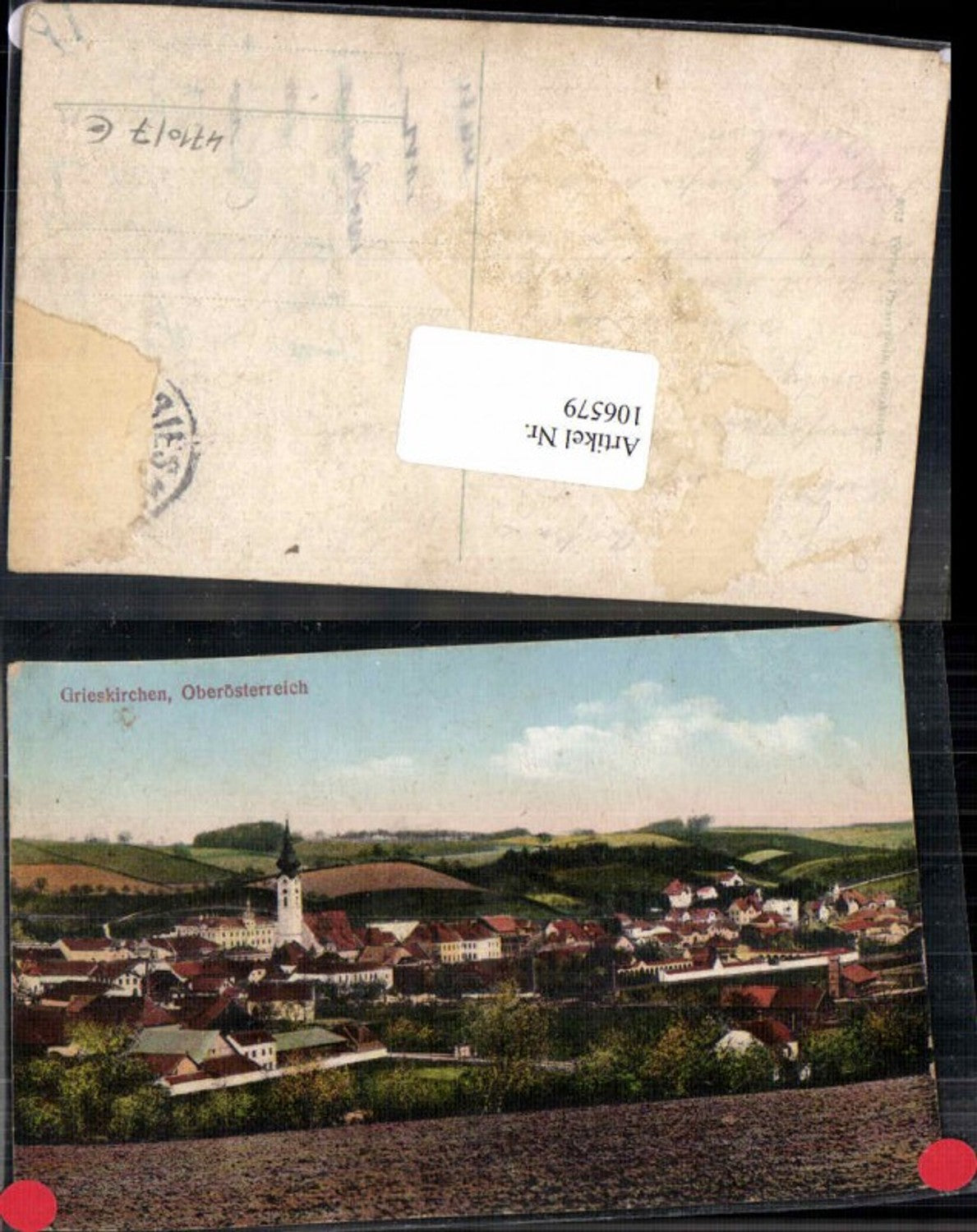 106579, Grieskirchen Great view of the town 1920