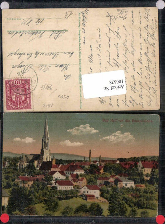 106638,Bad Hall bei Steyr Scöne Ortsansicht 1918