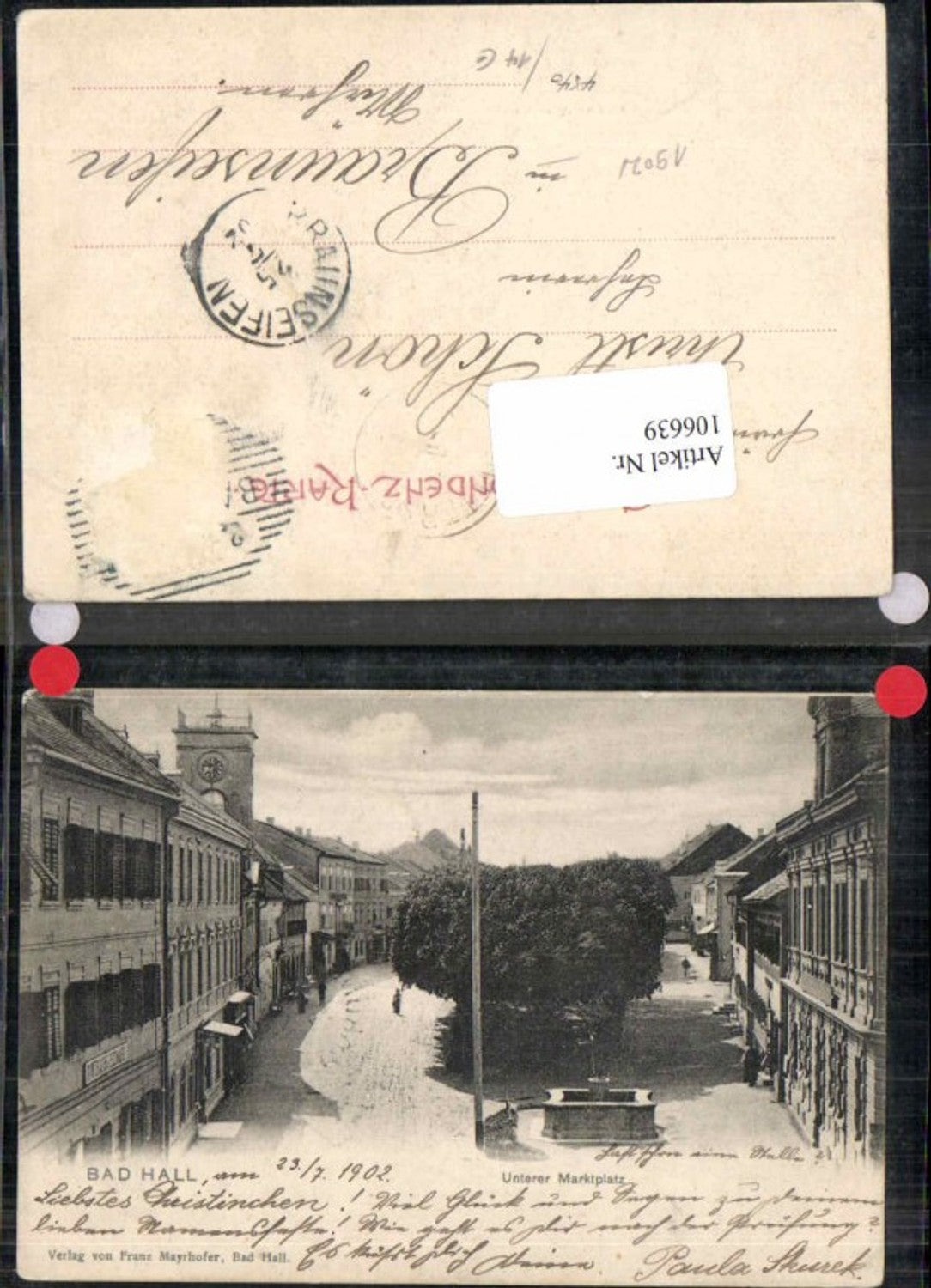 106639,Bad Hall bei Steyr Unterer Marktplatz m. Geschäfte 900