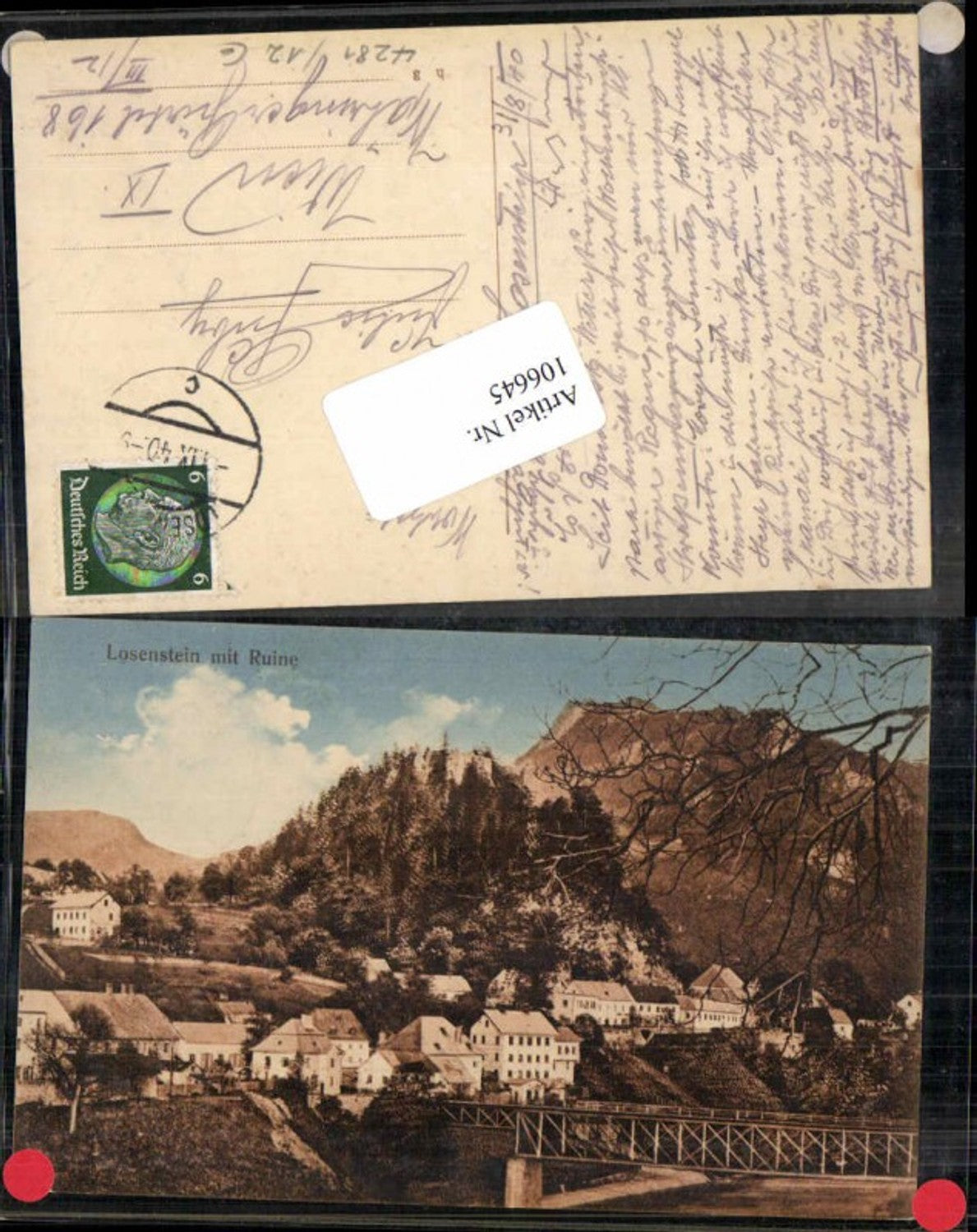 106645,Losenstein a.d. Enns m. Ruine Brücke