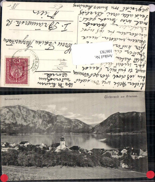 106783,Unterach am Attersee Salzkammergut 1906 Brandt 1673