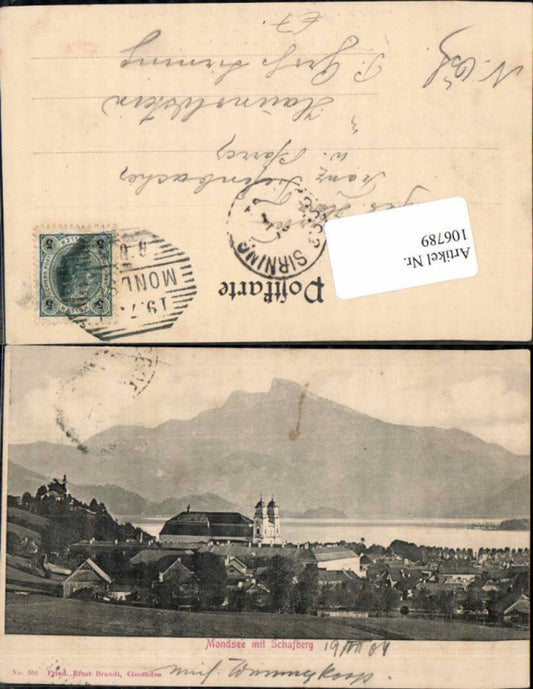 106789,Mondsee m. Schafberg 1904