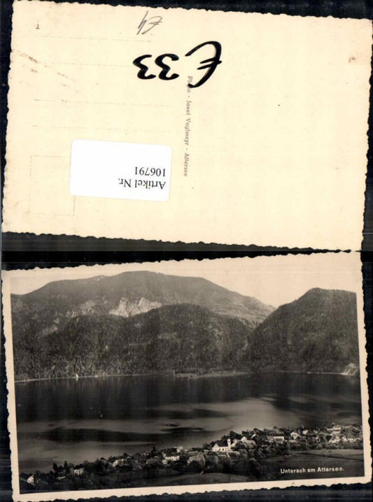 106791,Unterach am Attersee 1935