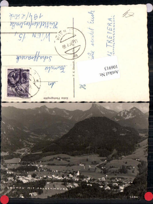 106913,Grünau im Almtal m. Falkenmauer Brandt 12503