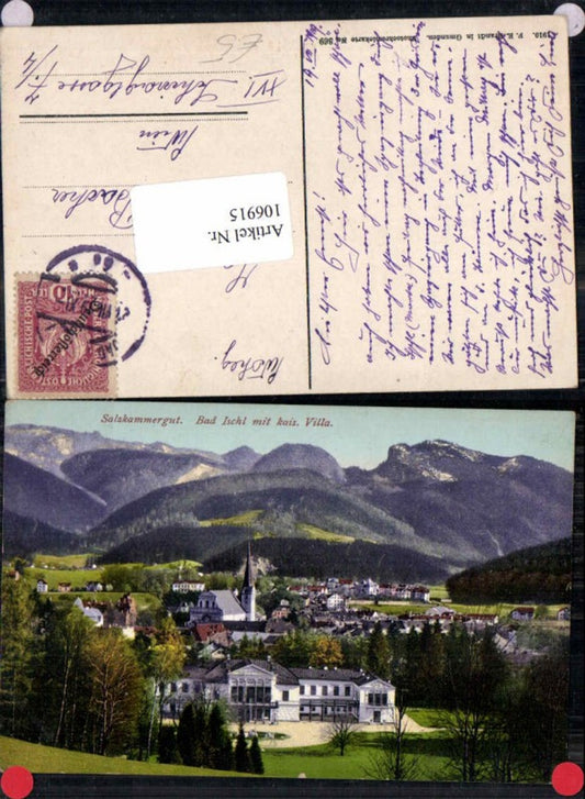 106915,Bad Ischl m. Kaiser Villa Salzkammergut Brandt 369