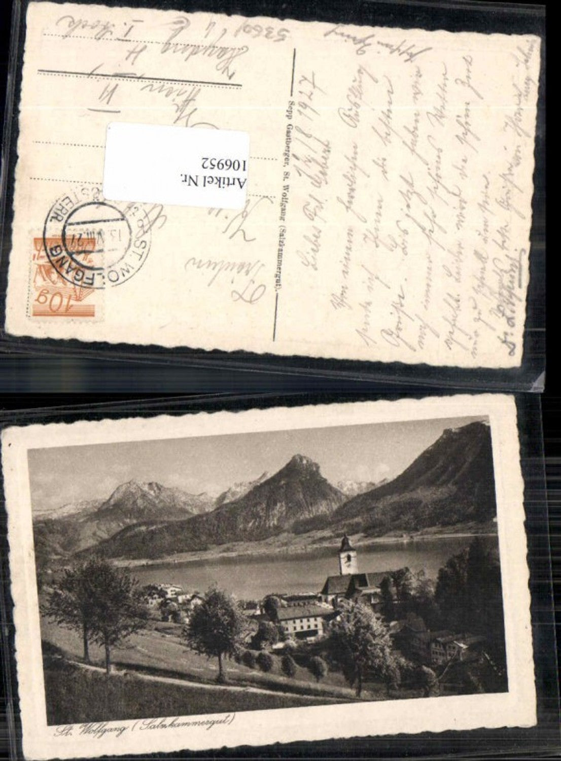 106952,St Wolfgang am Wolfgangsee präge AK
