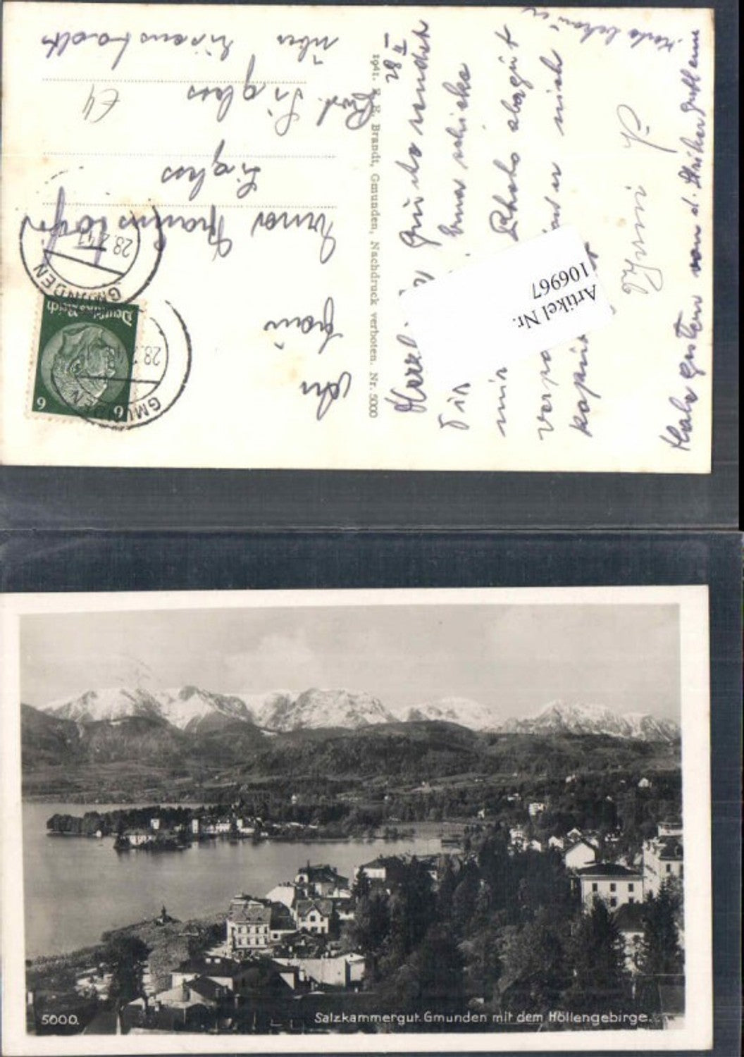 106967,Gmunden m. Höllengebrige Brandt 5000