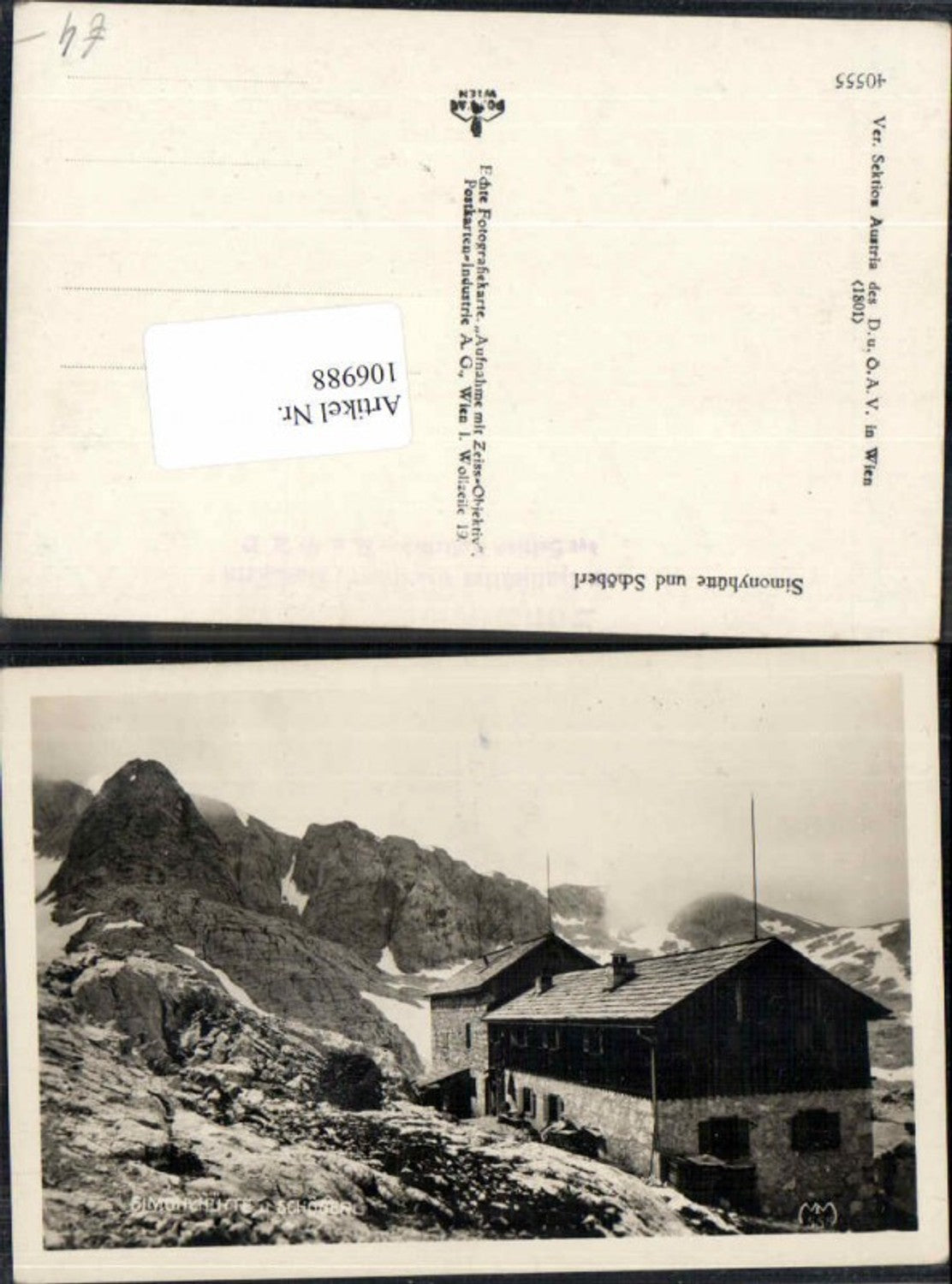 106988,Simonyhütte Schöber Gosau