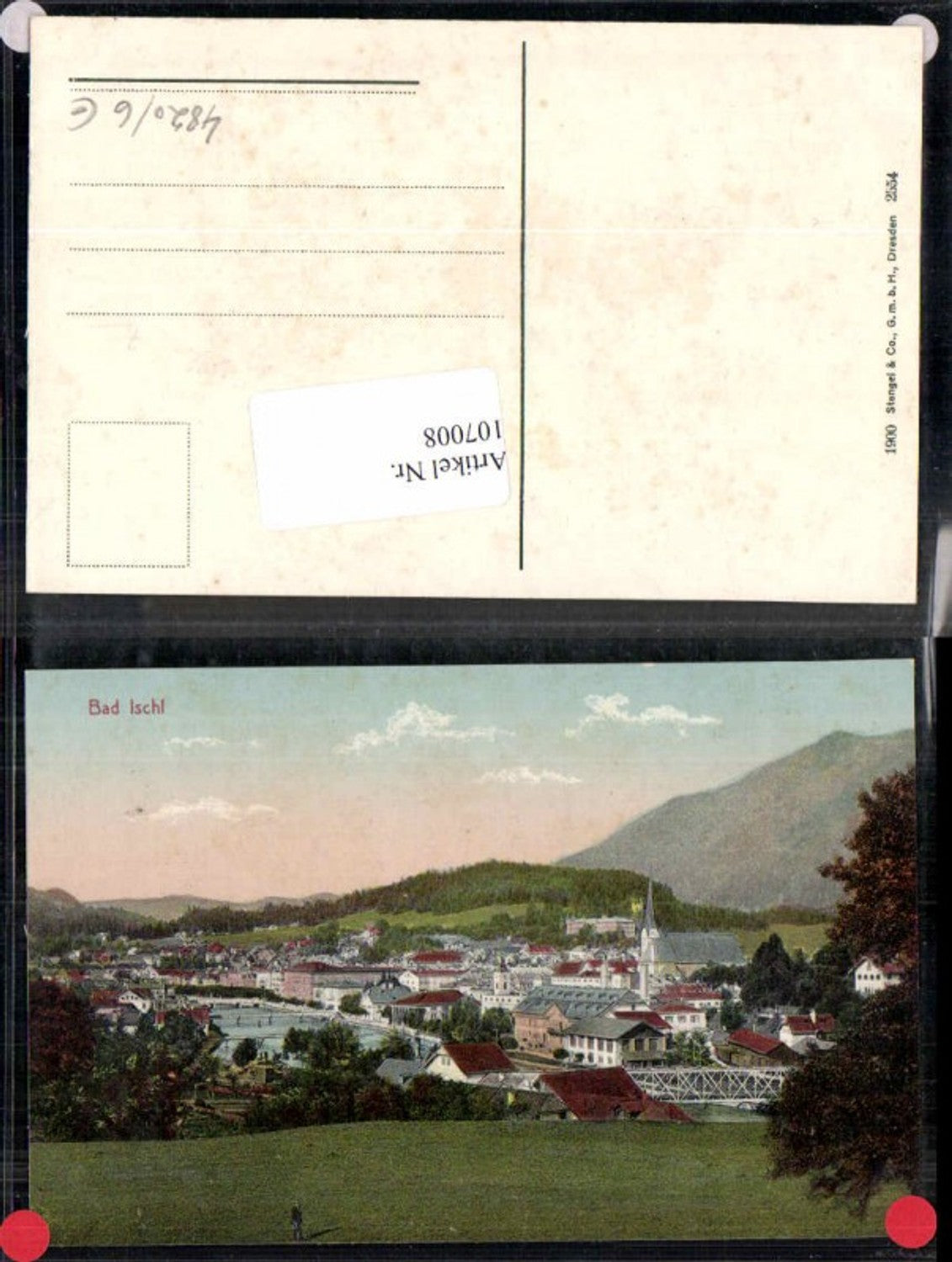 107008,Bad Ischl Tolle Ortsansicht 1900