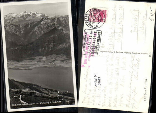 107013,Schafberg St Wolfgang Dachstein 1935