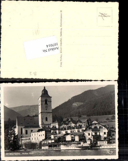 107014,St Wolfgang Weisses Rössl Gasthaus Hotel Dampfer Kaiser Franz Josef