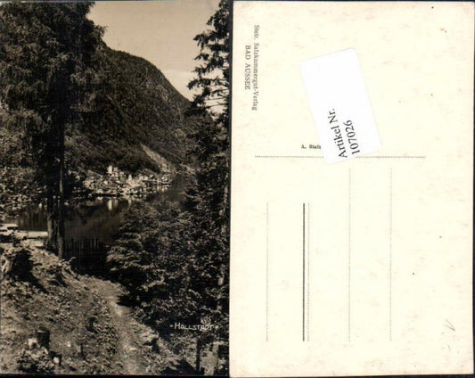 107026,Seltene FotoAK Hallstatt Wegpartie 1930