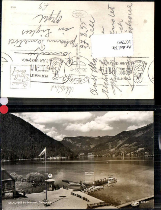 107260,Erlaufsee bei Mitterbach Mariazell Landungsplatz am Hotel