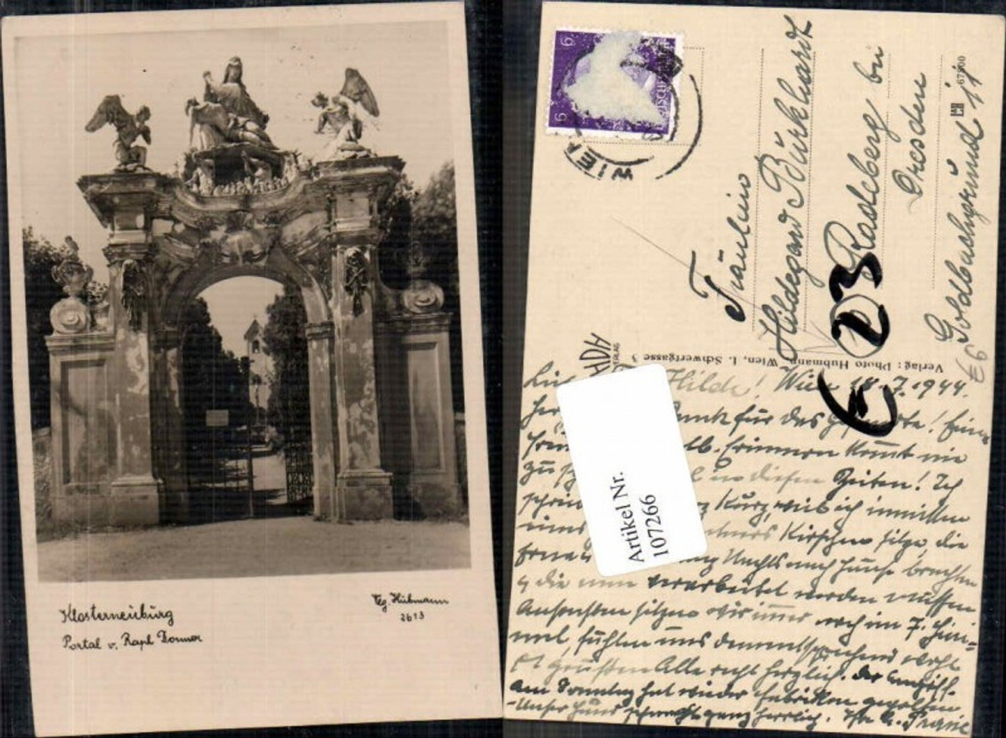 107266,Klosterneuburg bei Wien pub Hubmann Nr. 2613