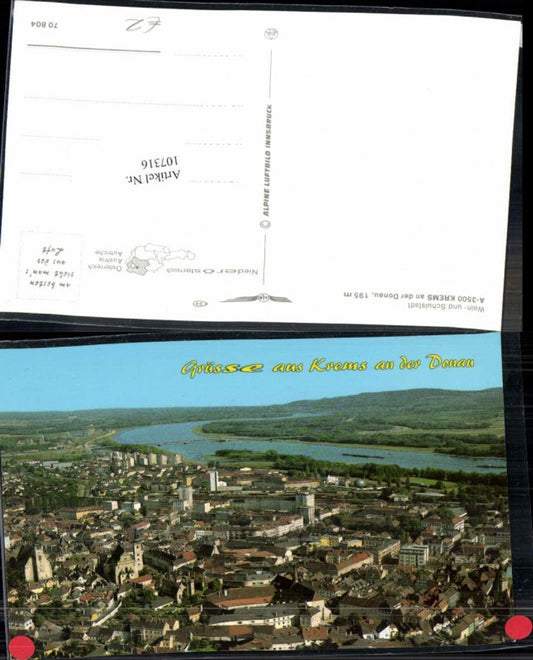 107316,Alpine Fliegeraufnahme Krems a.d. Donau