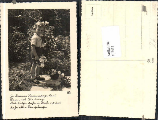 107413,Süsses Kind m., Rosen Blumen Spruch