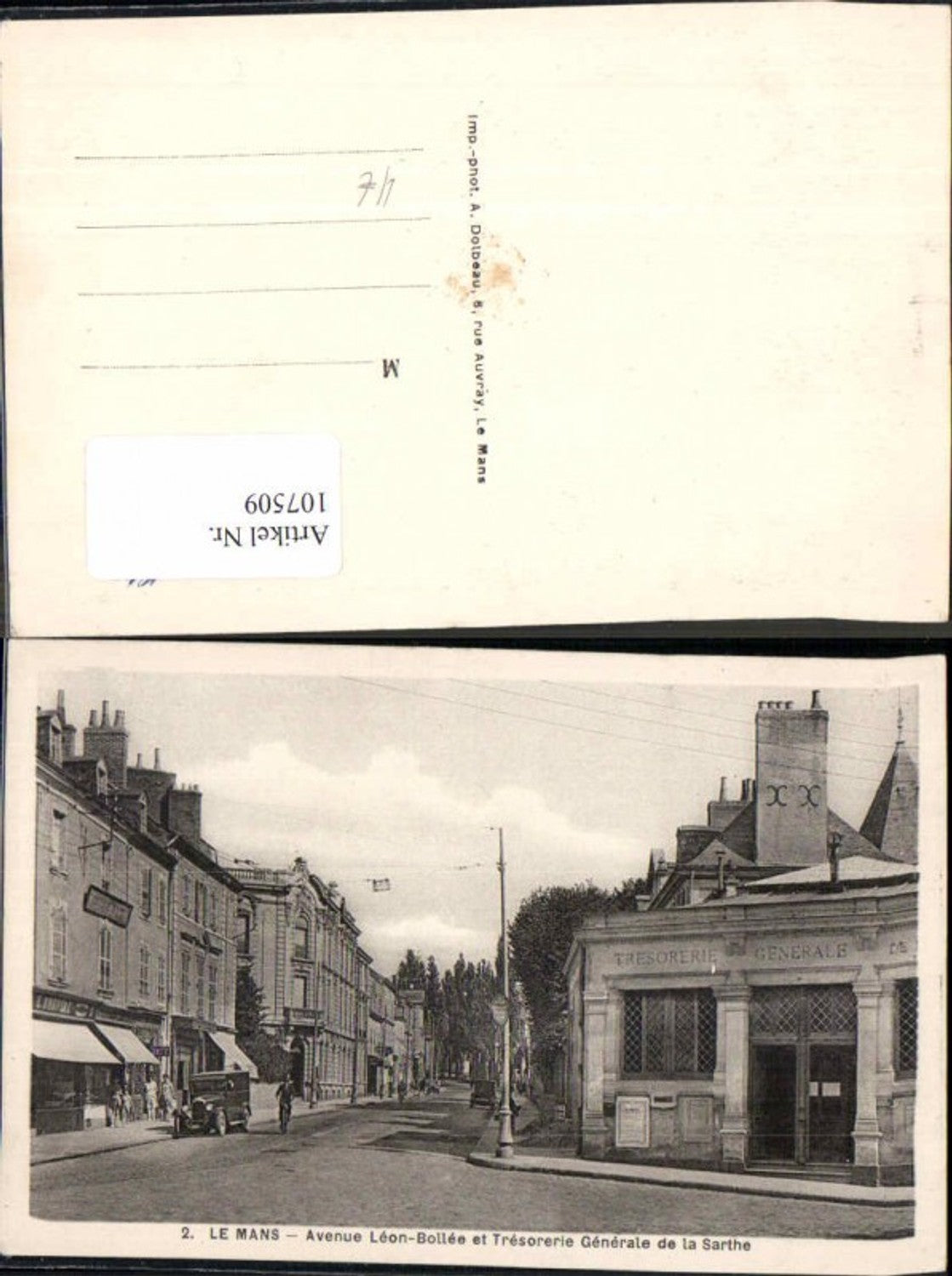 107509,Le mans Avenue Leon Bollee Oldtimer