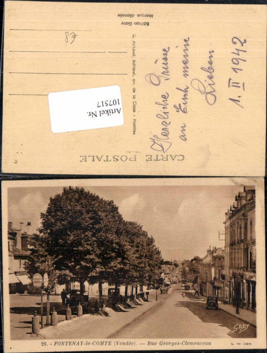 107517,Fontenay le comte vendee Rue Georges clemenceau