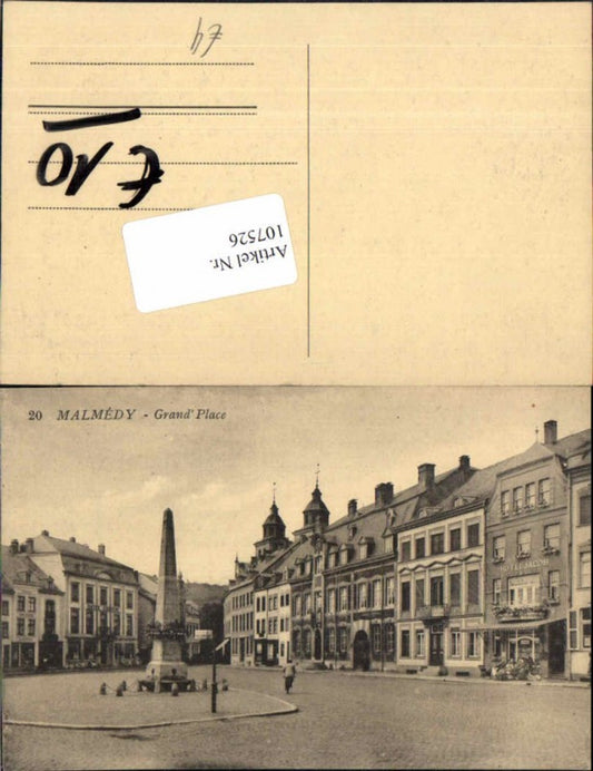 107526,Malmedy Grand Place Häuser