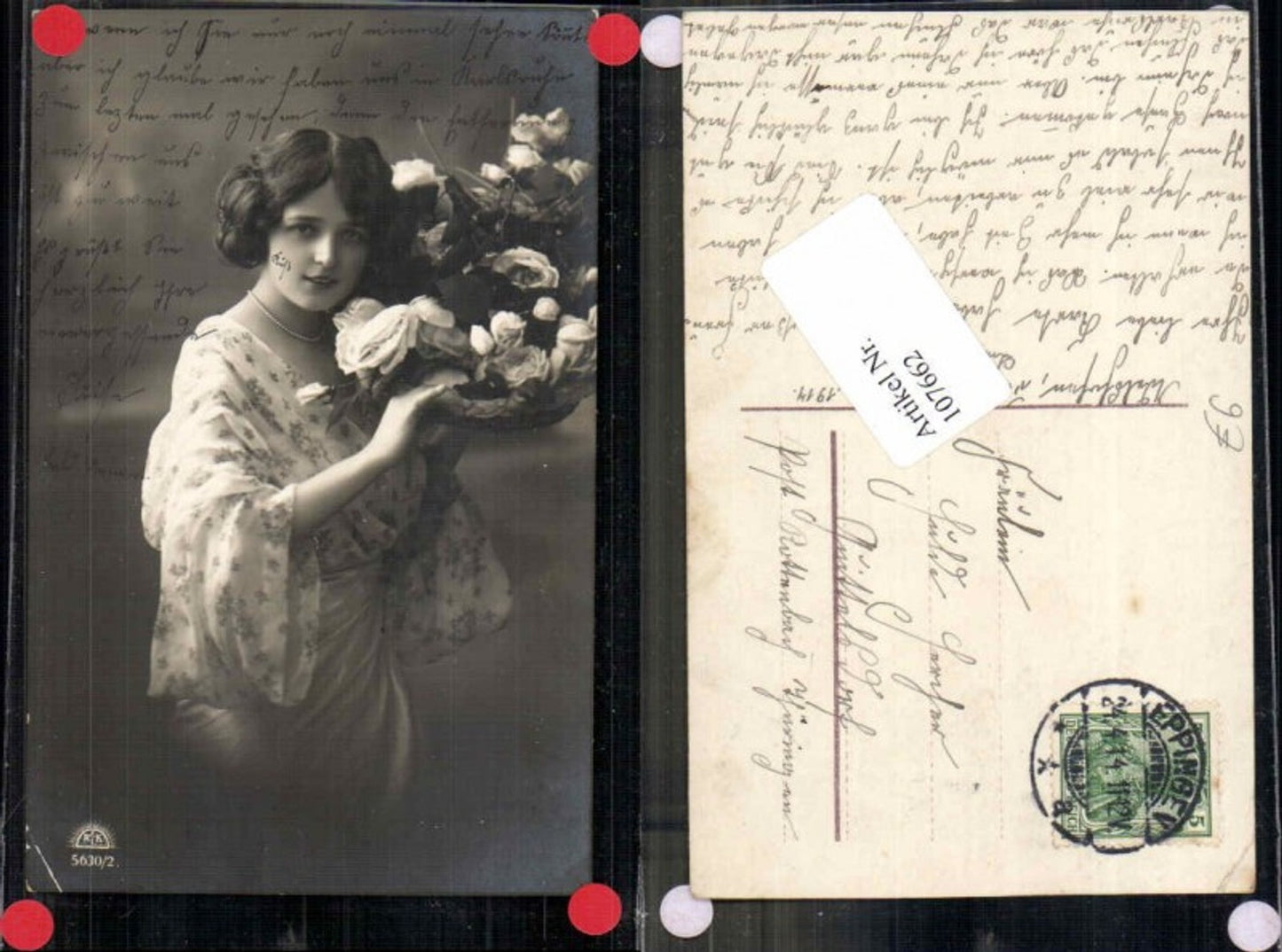 107662,Edwardian Girl Schöne Frau Rosen Blumen