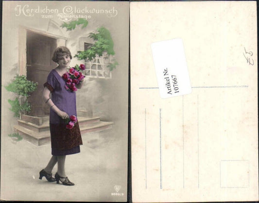 107667,Namenstag Rosen Blumen Schöne Frau