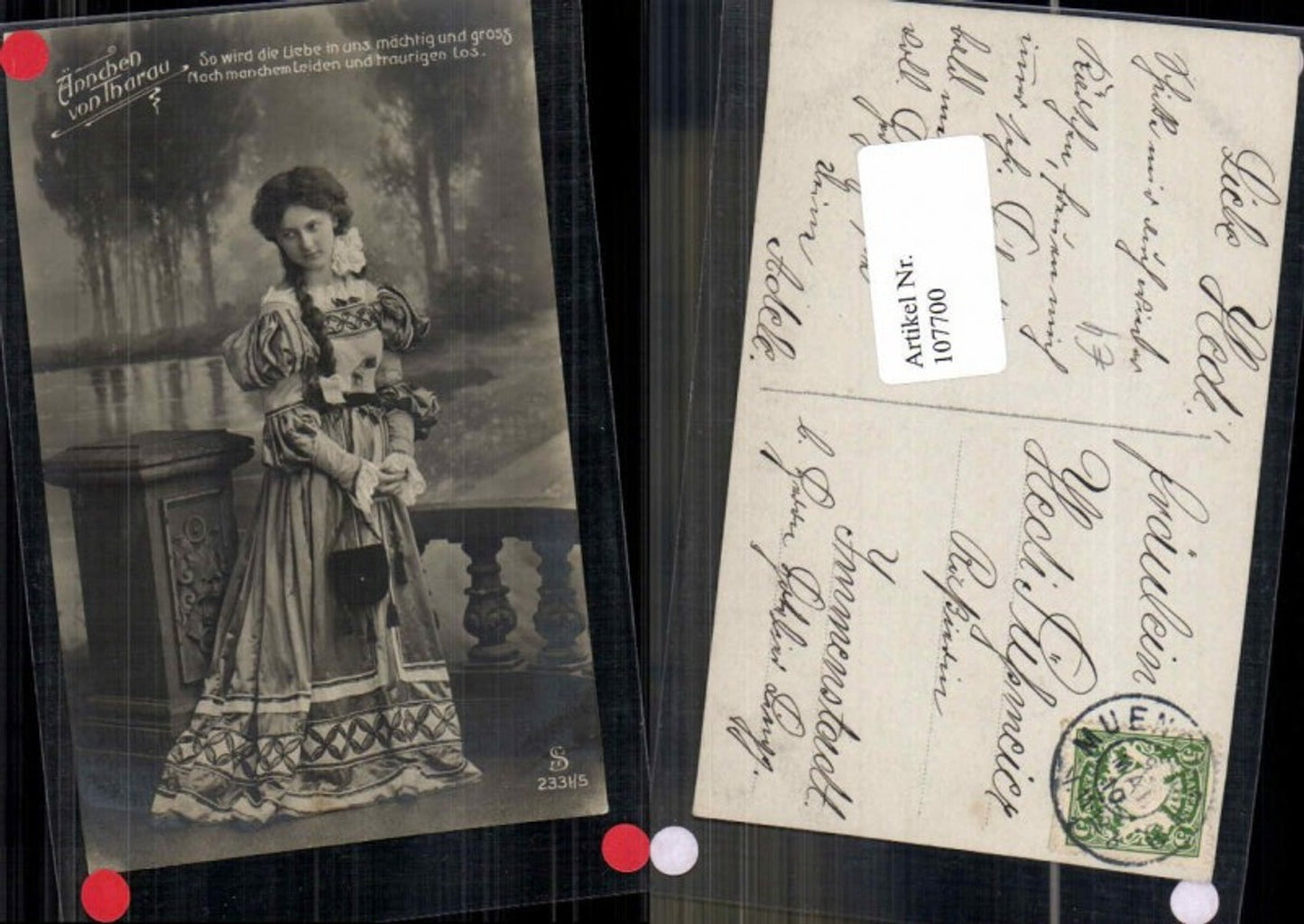 107700,Ännchen von Tharau Kleid Edwardian Girl Lady Frau