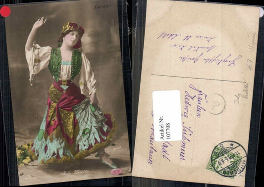 107708,Jolly Violetta  als Carmen Mignon Gypsy Girl pub Gerlach GG Co
