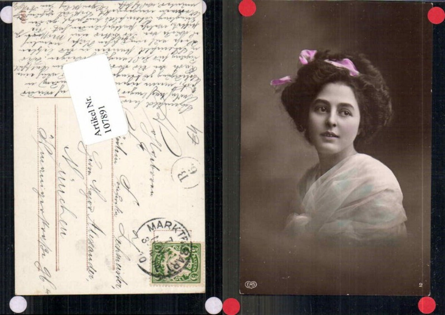 107891,EAS Schöne Frau Edwardian Girl Profile Pose Fashion