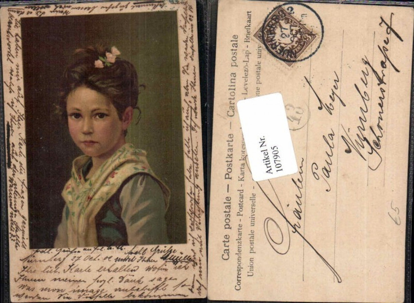 107905,Mitzi Wunsch Wünsch Kind Portrait 1900