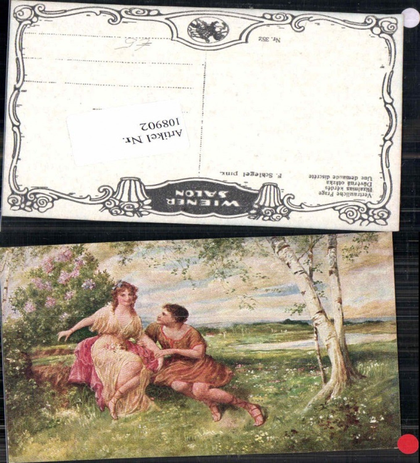 108902,F. Schlegel Vertrauliche Frage Liebespaar Paar