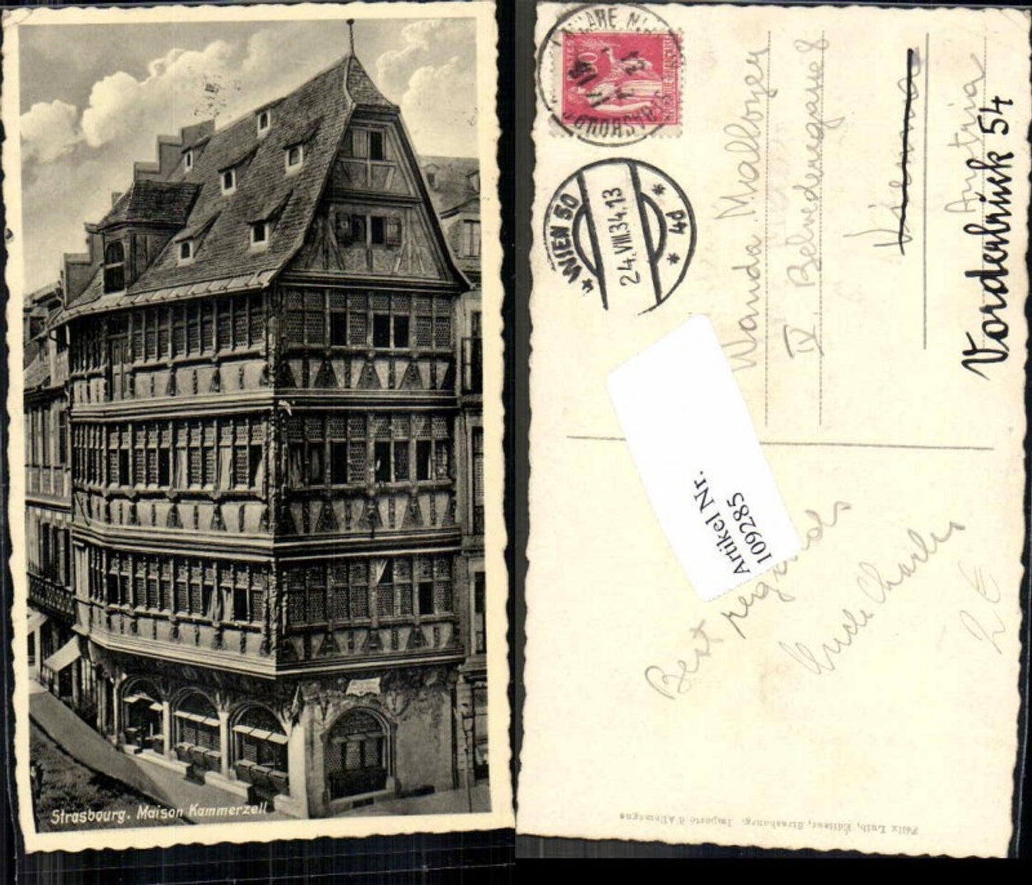 109285,Strassburg Strasbourg Maison Kammerzell