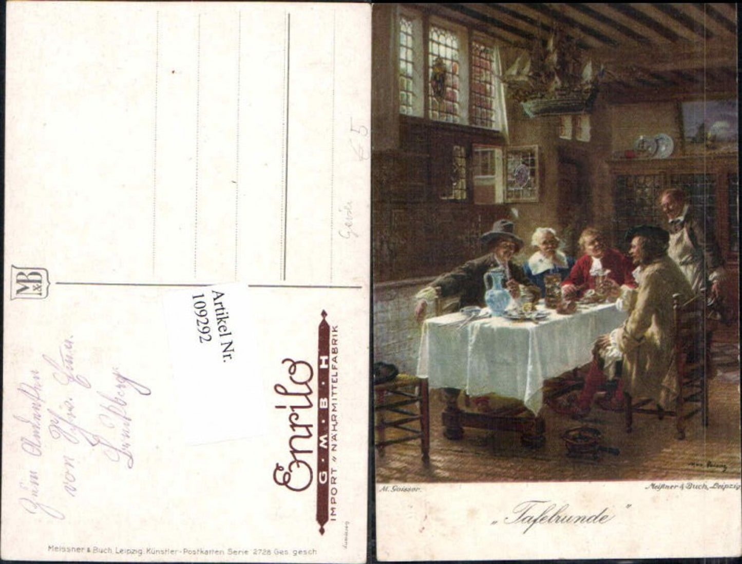 109292,Meissner & Buch 2728 Tafelrunde M. Gaisser Ritter
