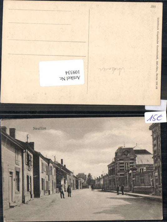 109334,Neuflize Strassenpartie bei Reims Juniville Ardennen Rethel