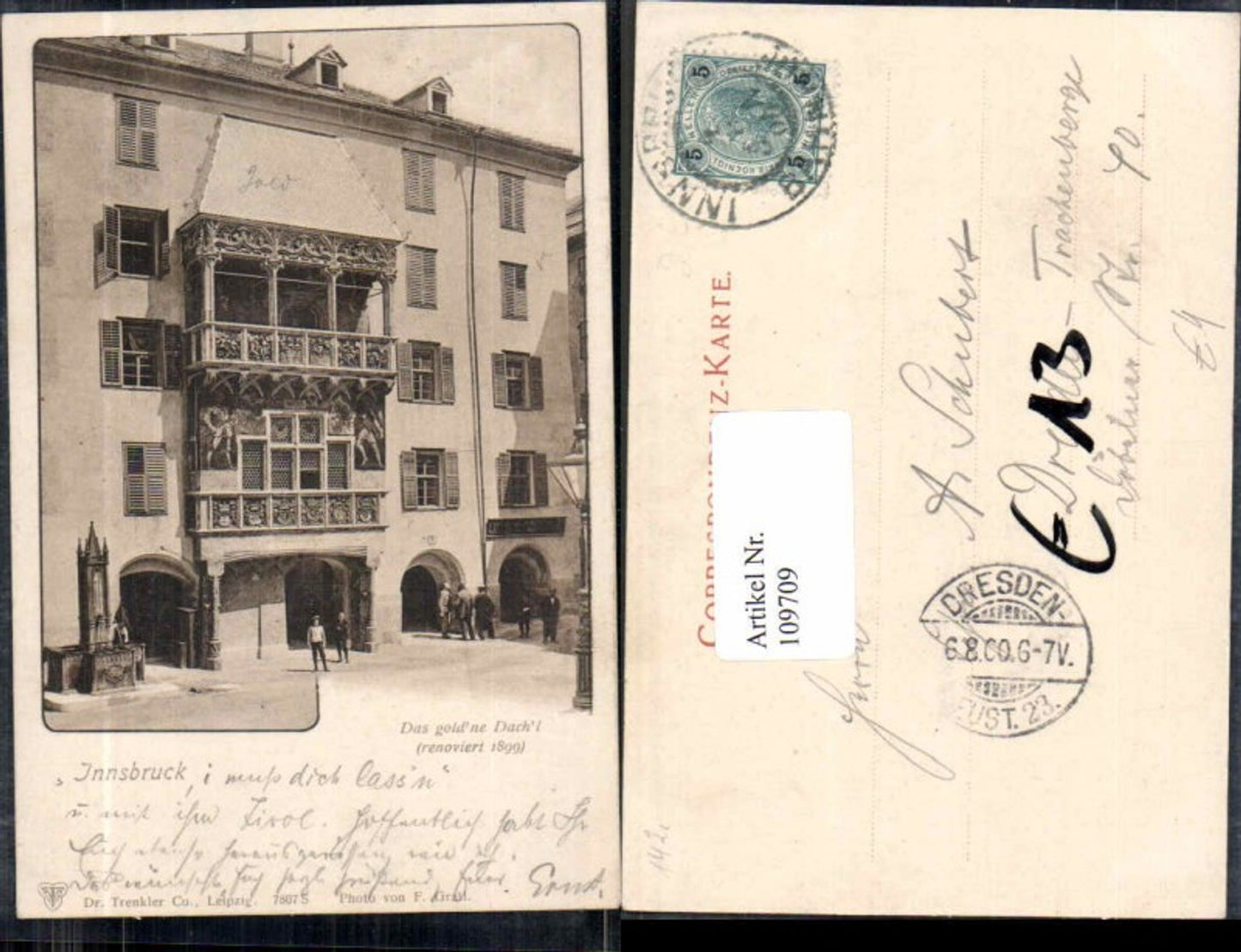 Alte Ansichtskarte – Old Postcard