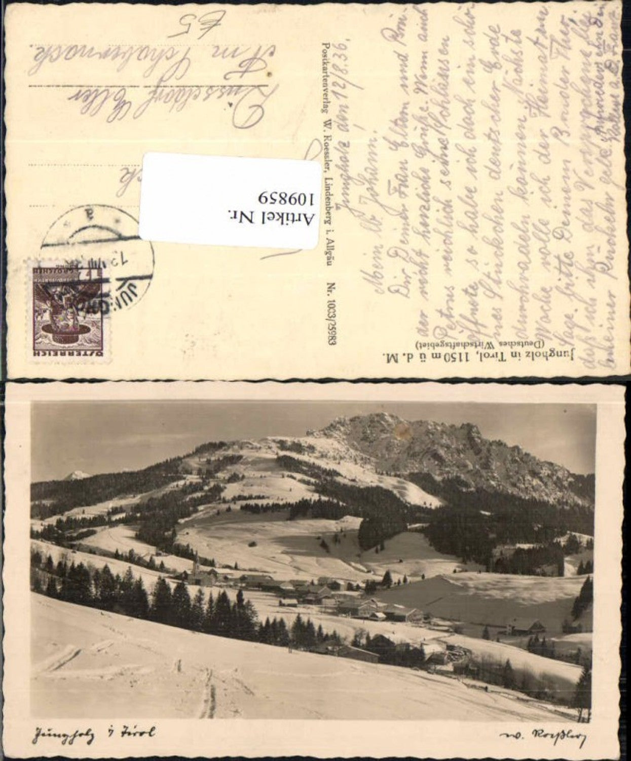 Alte Ansichtskarte – Old Postcard