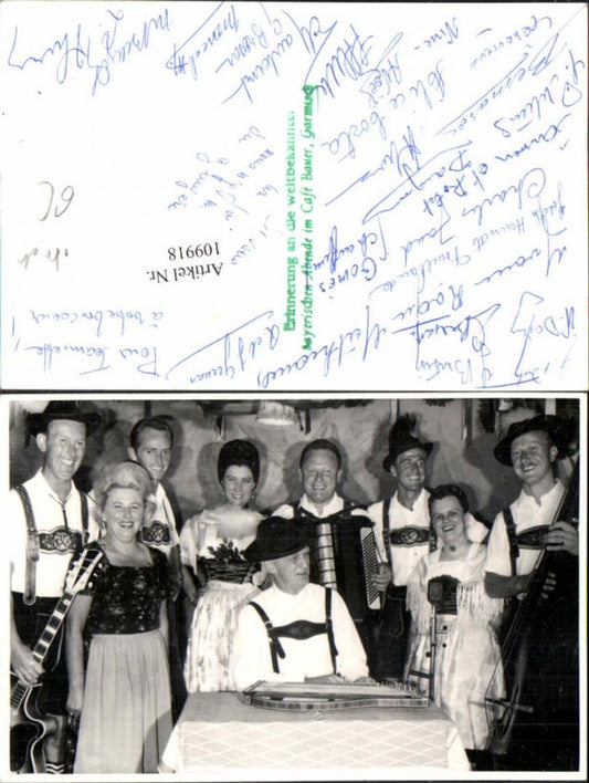 109918,Garmisch Partenkirchen Cafe Gasthaus Bauer Zither Musikkapelle