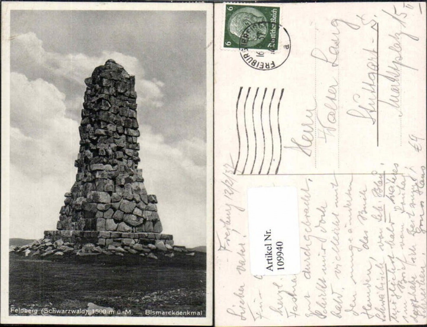 109940,Feldberg Schwarzwald Bismarckdenkmal Freiburg im Breisgau