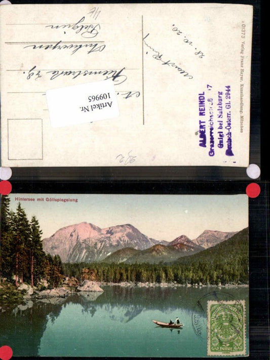 109965,Hintersee m. Göllspiegelung Ramsau b. Berchtesgaden