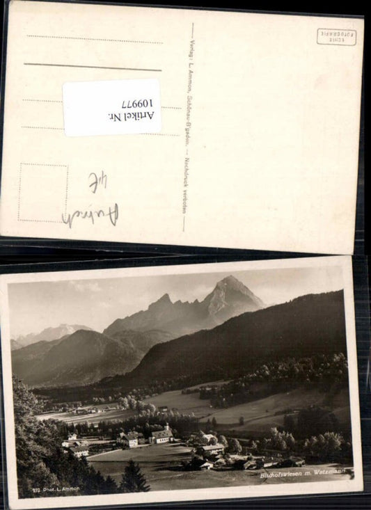 109977,Bischofswiesen m. Watzmann 1930