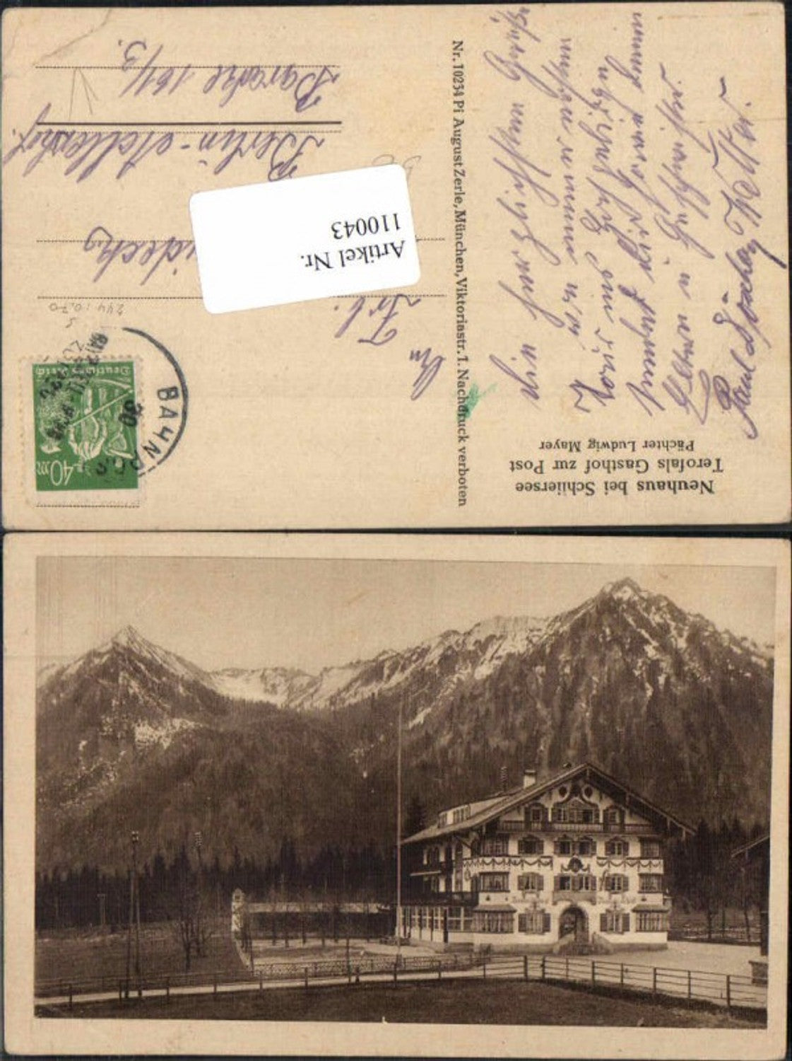 110043,Neuhaus bei Schliersee Gasthaus zur Post