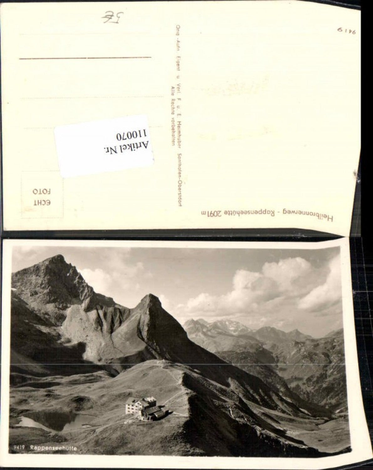 110070,Rappenseehütte Sonthofen Oberstdorf