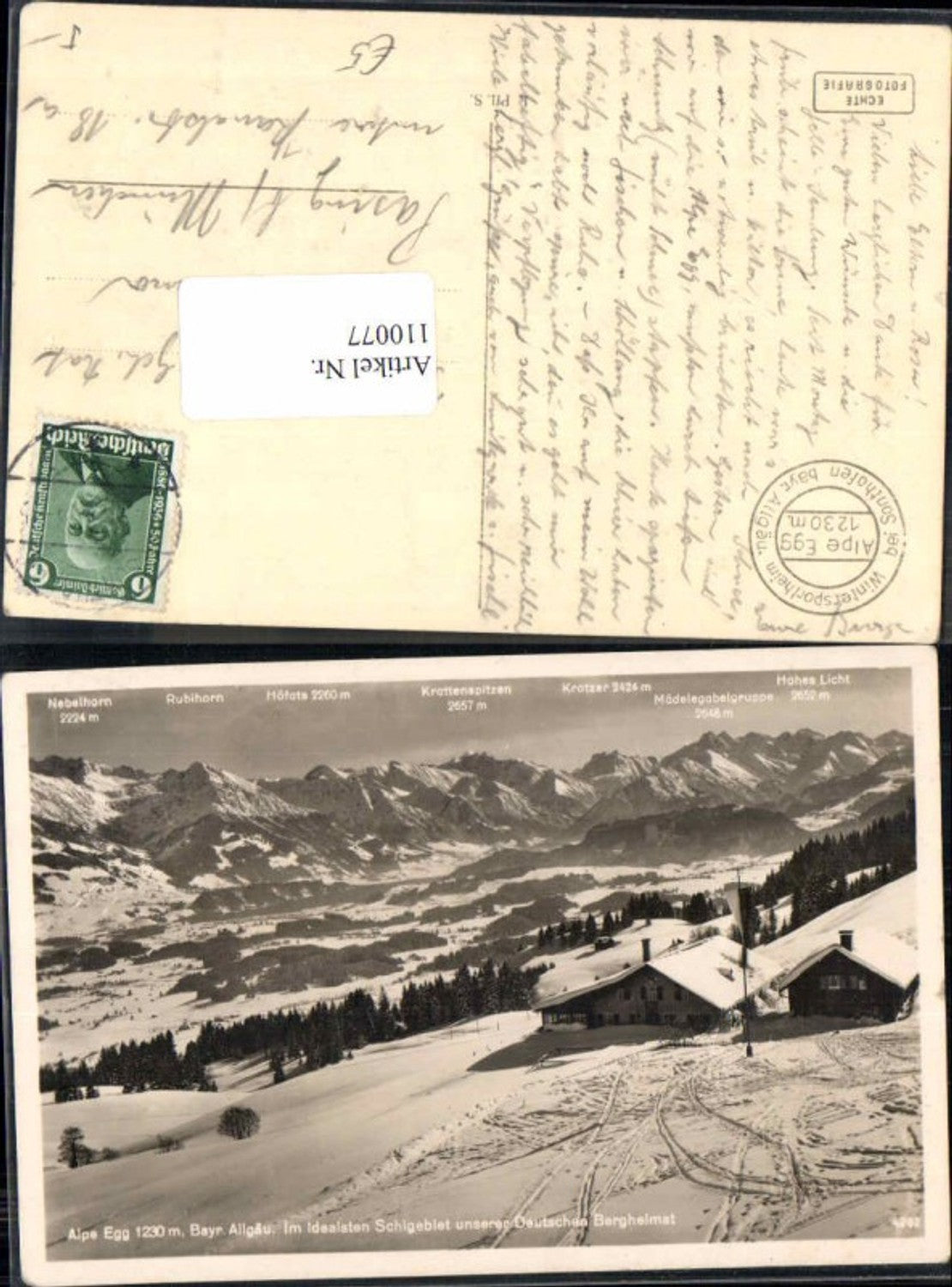 110077,Alpe Egg Allgäu bei Sonthofen 1930