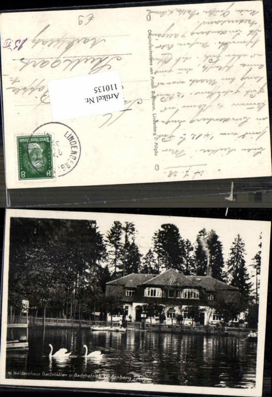 110135,Waldseehaus Gasthaus bei Lindenberg im Allgäu 1928