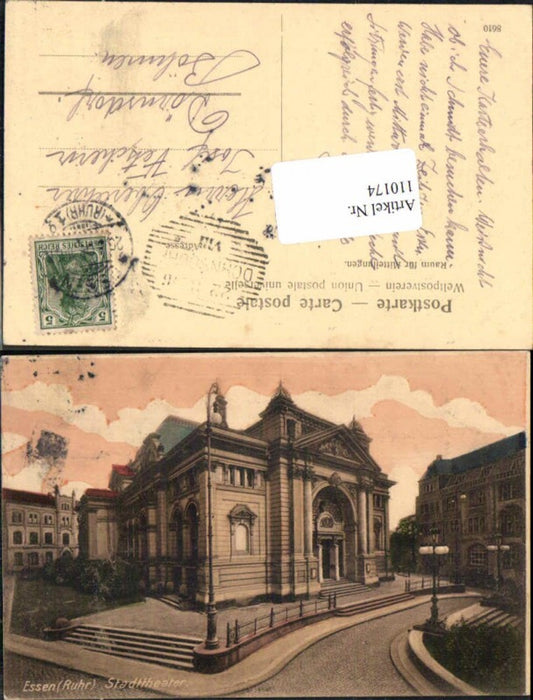 110174,Essen Ruhr Partie am Stadttheater Theater