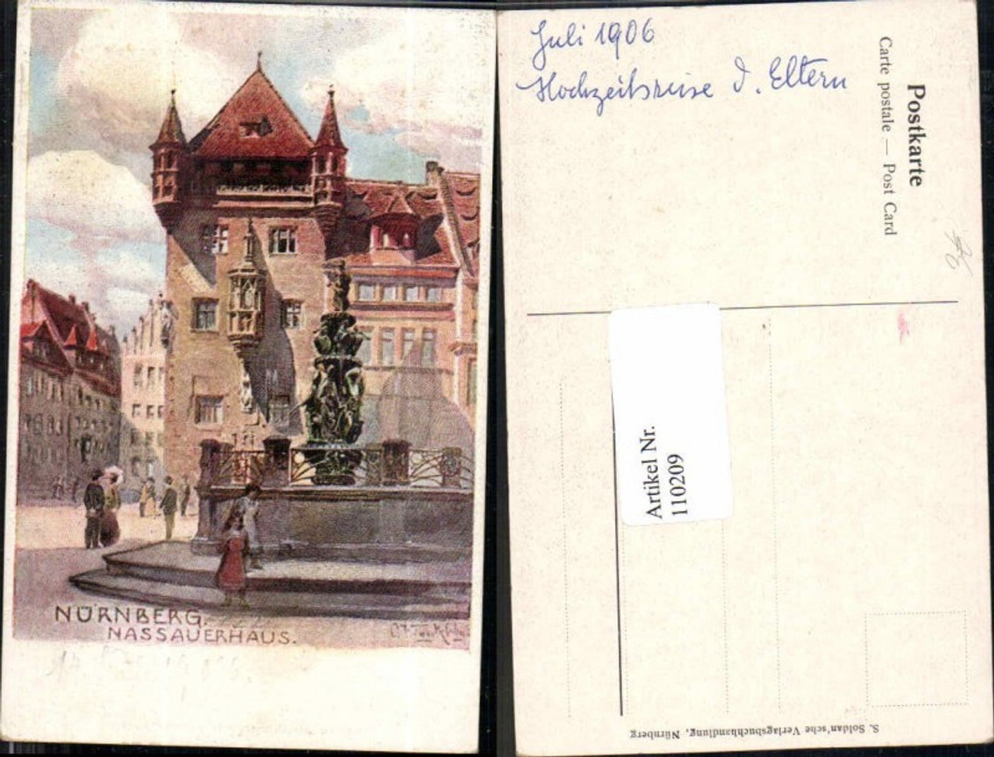 110209,Nürnberg Nassauerhaus Litho