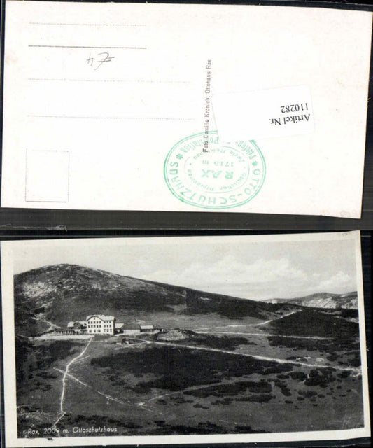 110282,Rax Reichenau Ottoschutzhaus 1938