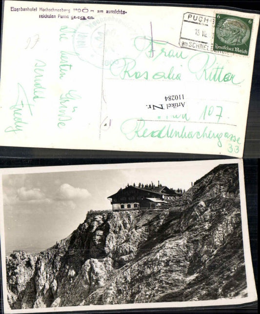 110284,Hotel Hochschneeberg Puchberg am Schneeberg 1940
