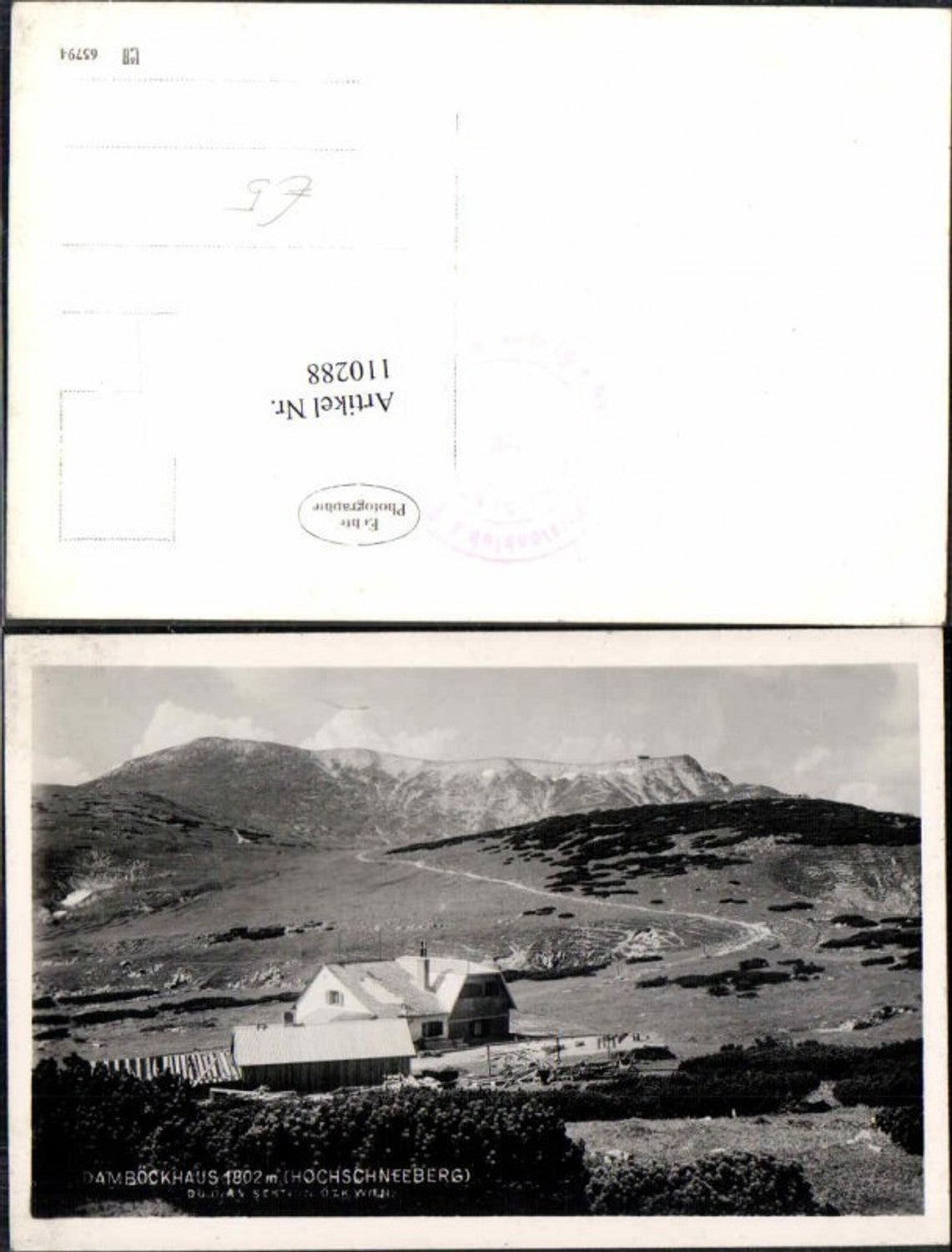 110288,Damböckhaus am Schneeberg bei Puchberg 1940
