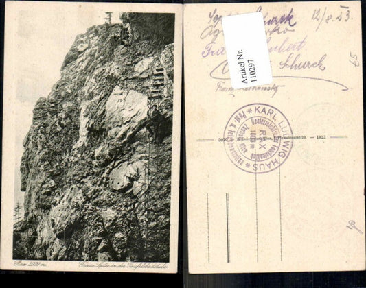 110297,Rax Grosse Leiter Teufelsbadstube bei Reichenau 1922 grün