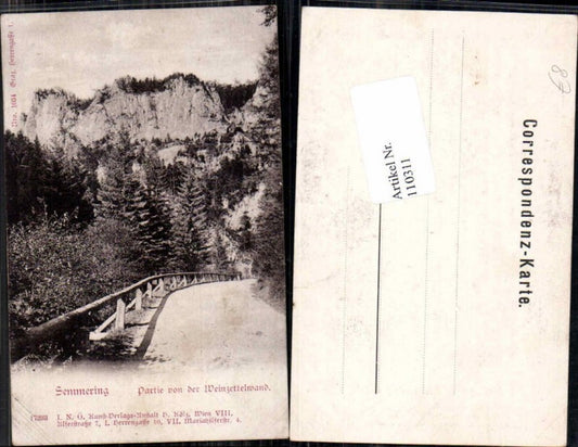 110311,Semmering Partie a.d. Weinzettelwand Reichenau Umgebung 1900